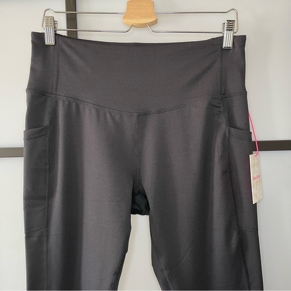[XL] NWT Juicy Couture Sport Black Cropped Activewear Leggings Women’s Casual - Picture 8 of 13